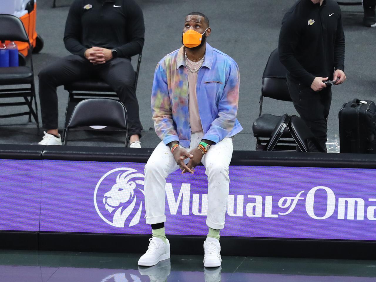 LeStyle! LeBron James, decked out in a stunning jacket for the 'Icons of Style' project